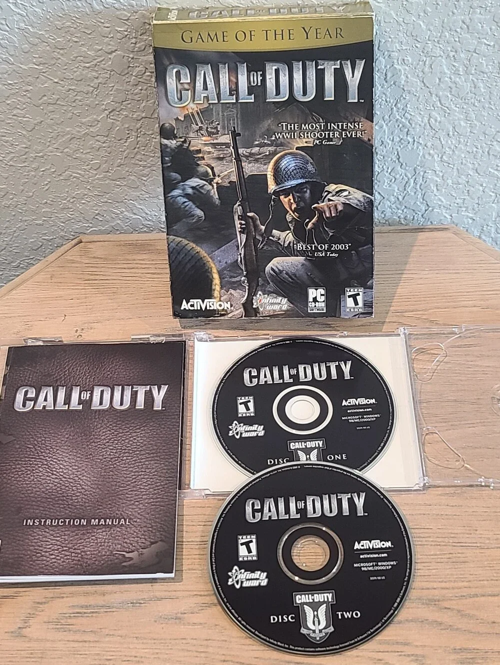 2003 Call of Duty PC CD-ROM Game of the Year Edition Activision - Complete